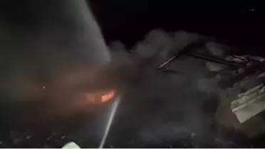 Nusaybin'de Devrilen Tır Yangını Kontrol Altına Alındı