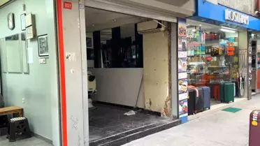 Şişli'de Park Sırasında Araç Kuaför Dükkanına Çarptı: Can Kaybı Yok