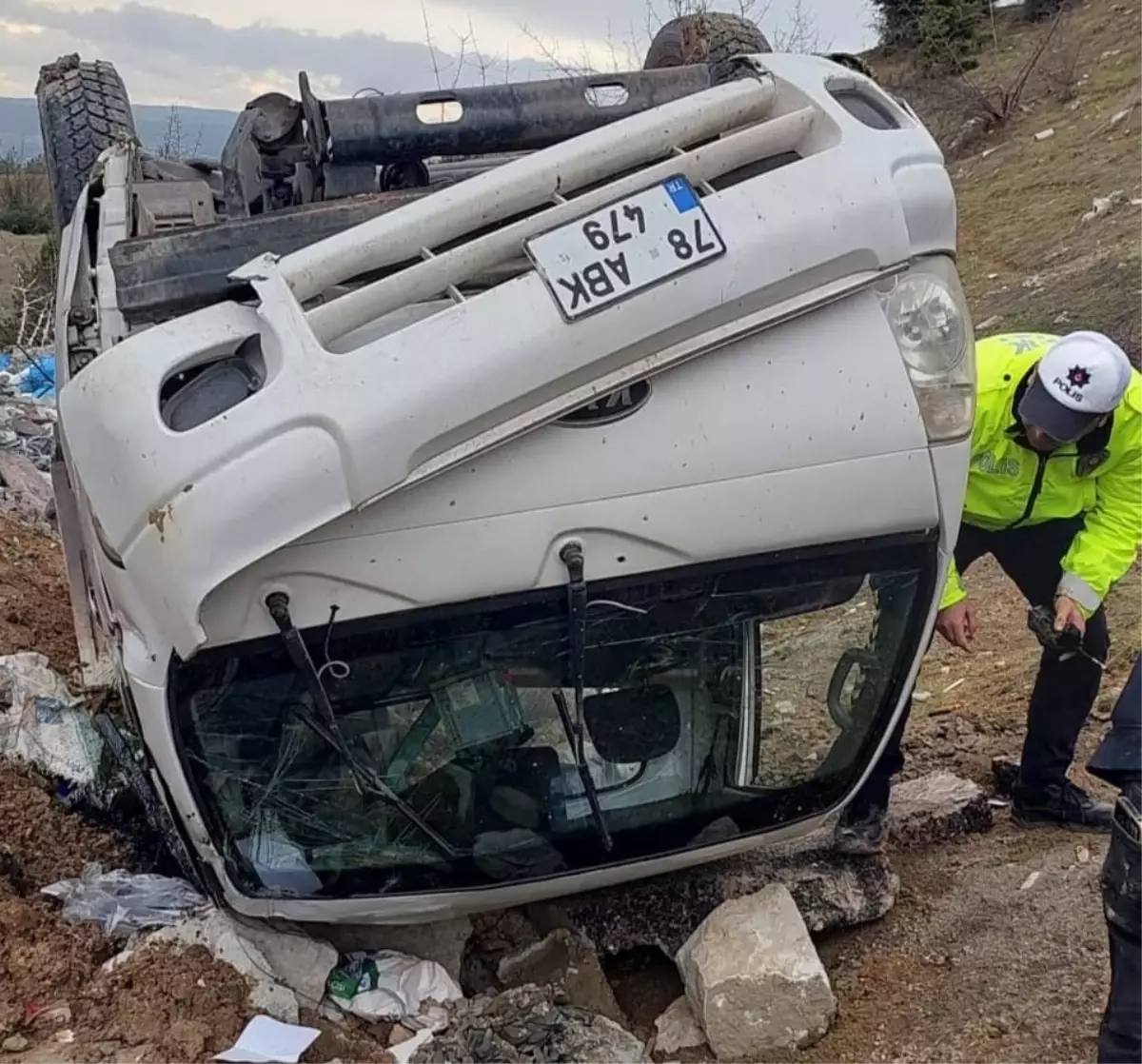 Karabük'te kamyonet kazası