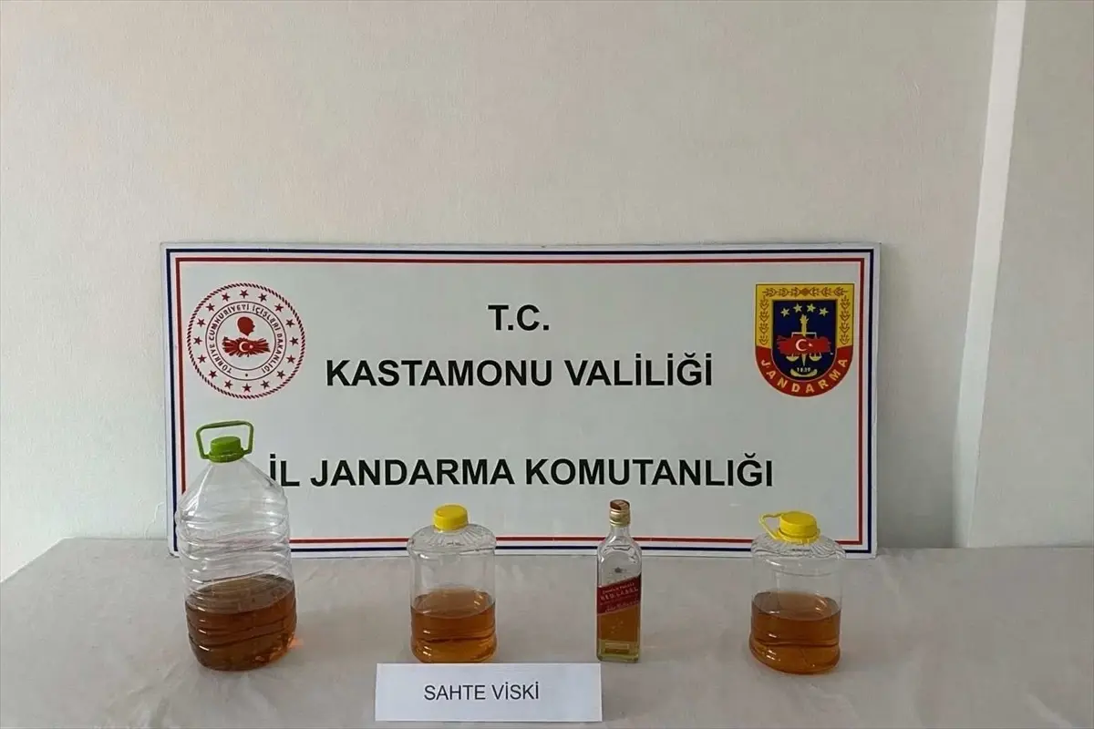 Kastamonu Emniyet Müdürlüğü'nden sahte içki operasyonu