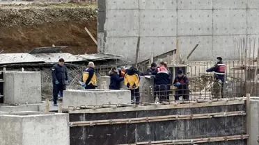 Çöken kalıpların detaylı fotoğrafı