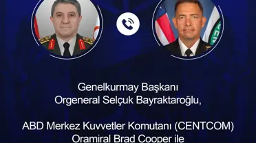 Türk ve ABD Genelkurmay Başkanları Bayraktaroglu ile Cooper’ın Telefon Görüşmesi