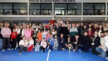Karatay’da Tenis Turnuvası Finali ve Ödül Töreni Coşkusuyla Tamamlandı