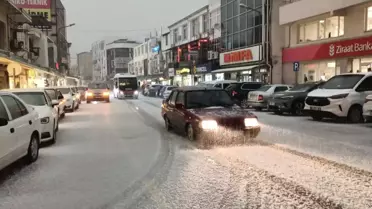 Silifke’de sağanak yağış ve dolu