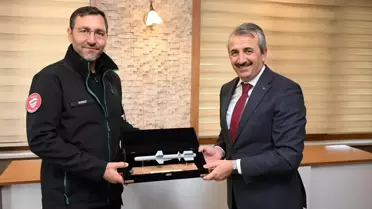 Edirne Valisi Yunus Sezer, ROKETSAN Genel Müdürü Murat İkinci'yi Misafir Etti