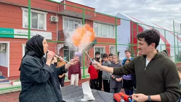 Salıpazarı Gençlik Merkezinde Fen Etkinliği Gençlerin Bilim Tutkusunu Canlandırdı