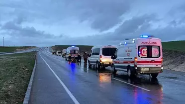 Kaza sonrası olay yerinin fotoğrafı