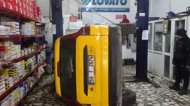 Düşen taksi fotoğrafı