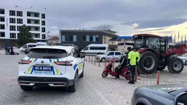 Kavak’ta Elektrikli Bisiklet Sürücülerine Yaş Kontrolü Denetimi