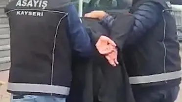 Kayseri'de 17 Yıl 7 Ay Hapis Cezalı Şahıs Gözaltına Alındı