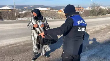 Zabıtalar ekipleri olay yerinde