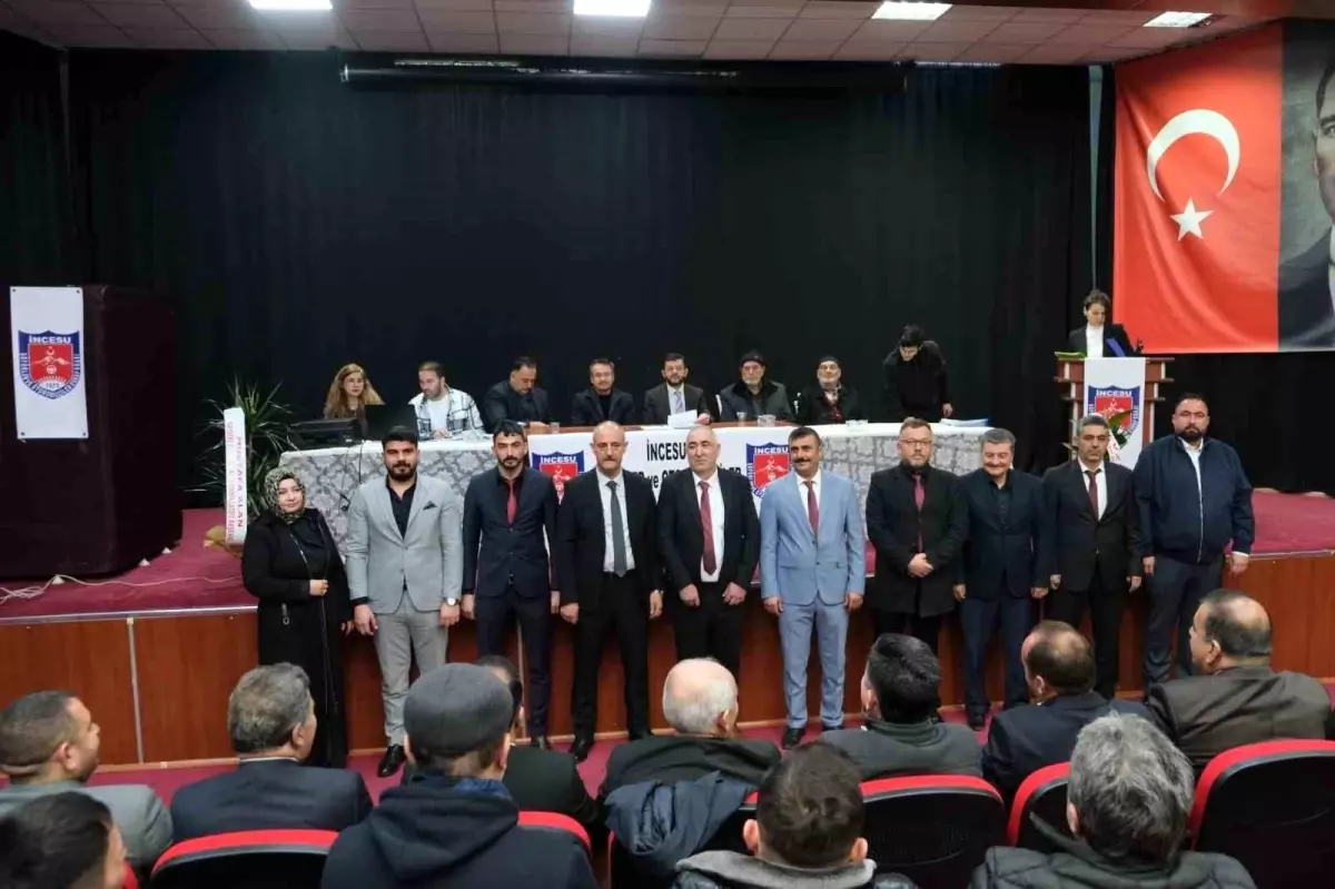 İncesu Şoförler ve Otomobilciler Odası genel kurulunda Mustafa Büyüköz