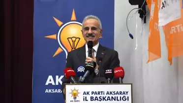 Ulaştırma Bakanı Uraloğlu, Aksaray’a 46 Milyar Lira Yatırımını Vurguladı