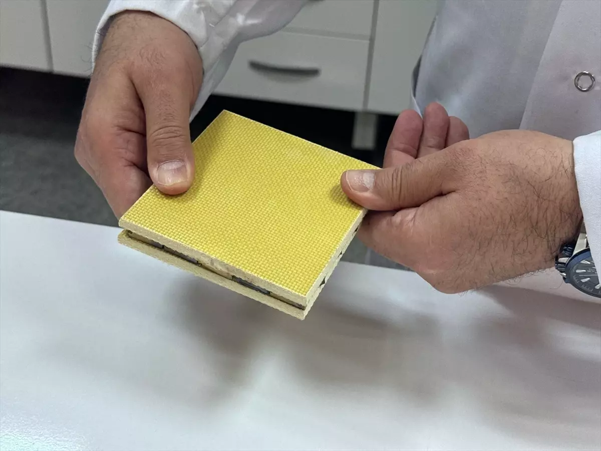 Bartın Üniversitesi hibrit zırh sistemi prototipi