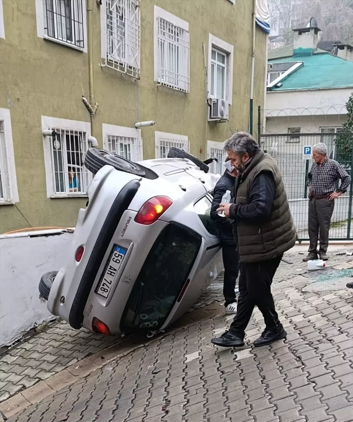 Kağıthane'de kaza anı