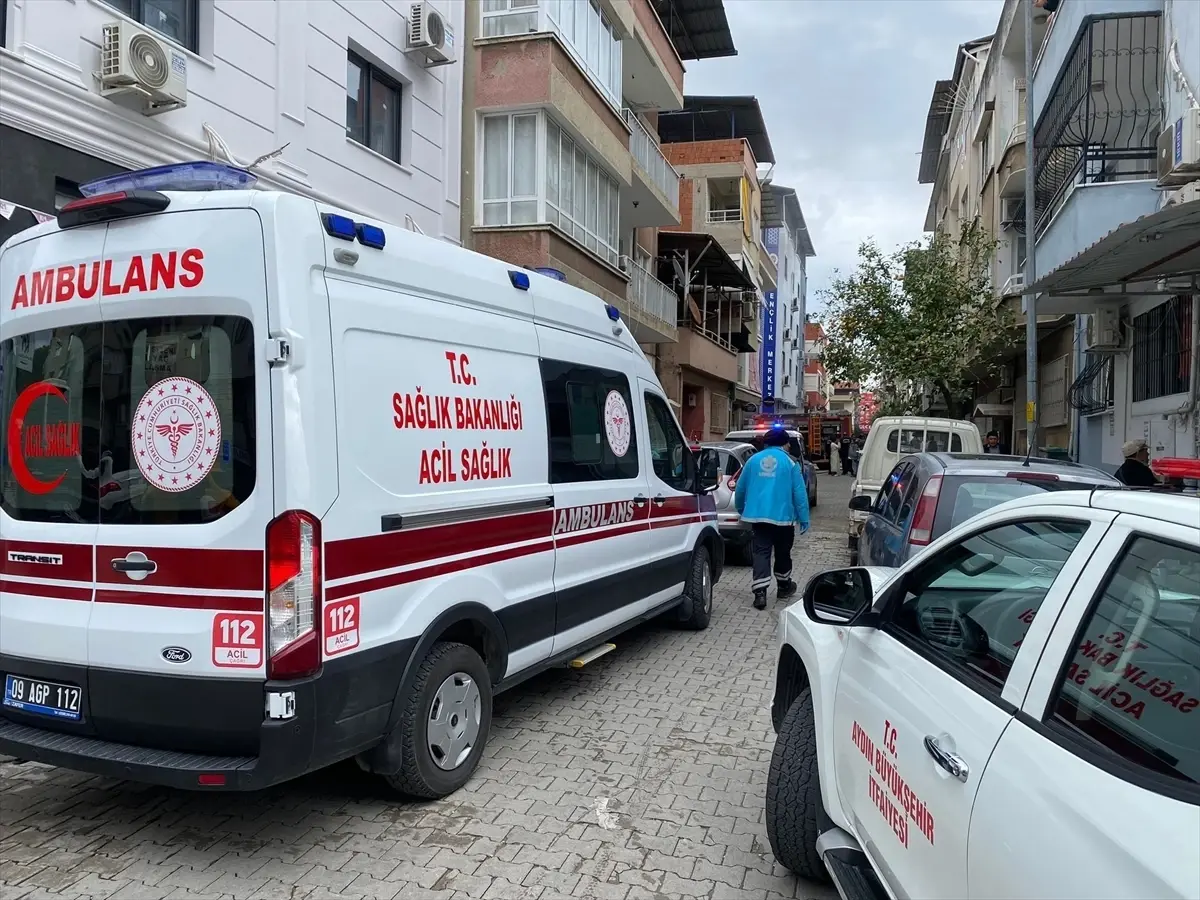 Nazilli kurs merkezinde yangın sonrası dış görünüm