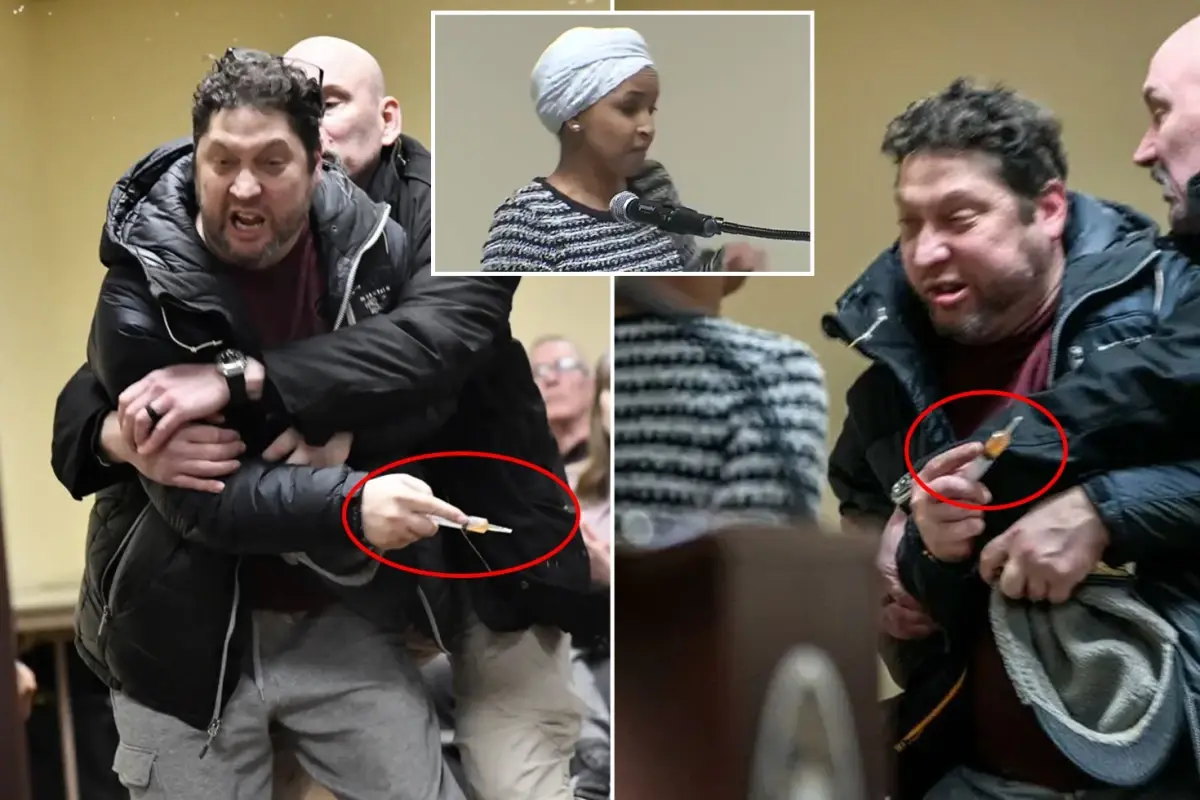 İlhan Omar protesto sırasında saldırıya uğradı