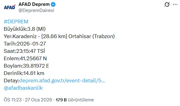 Deprem bölgesinde sarsıntı izleri