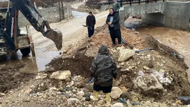 Islah çalışması sırasında kullanılan drenaj sistemi