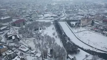 Erzurum’da buzlu yol