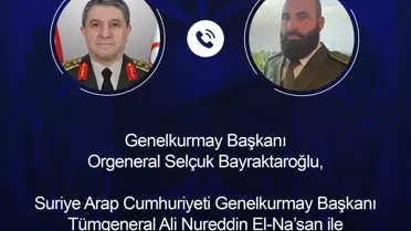 Orgeneral Bayraktaroğlu telefon görüşmesi sırasında