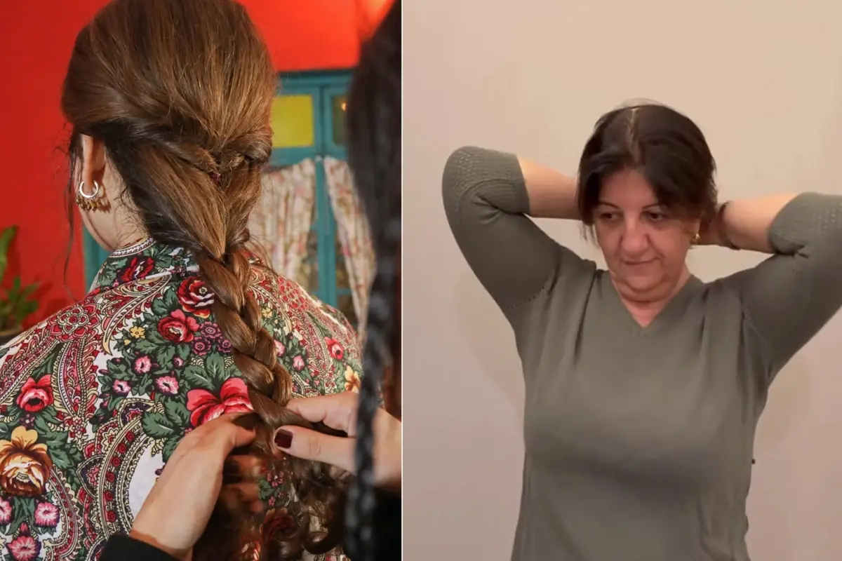 Gonca Vuslateri ve DEM Partili protestosu