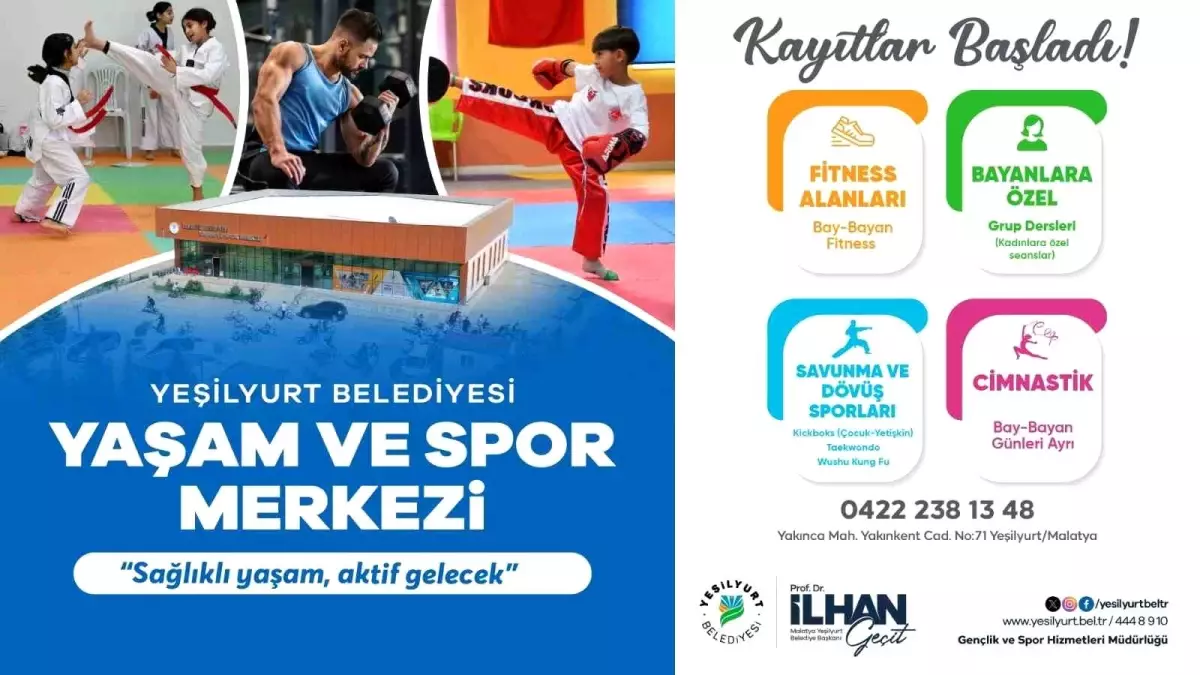 Yeşilyurt’ta Yeni Yaşam ve Spor Merkezi Kapılarını Açtı