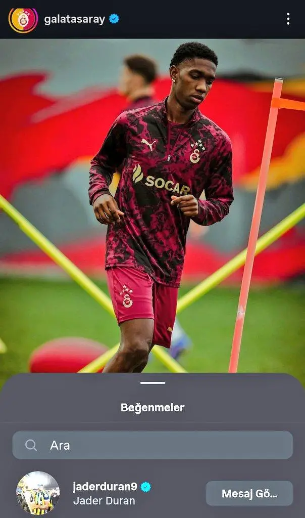 Yaser Asprilla'nın paylaşımı