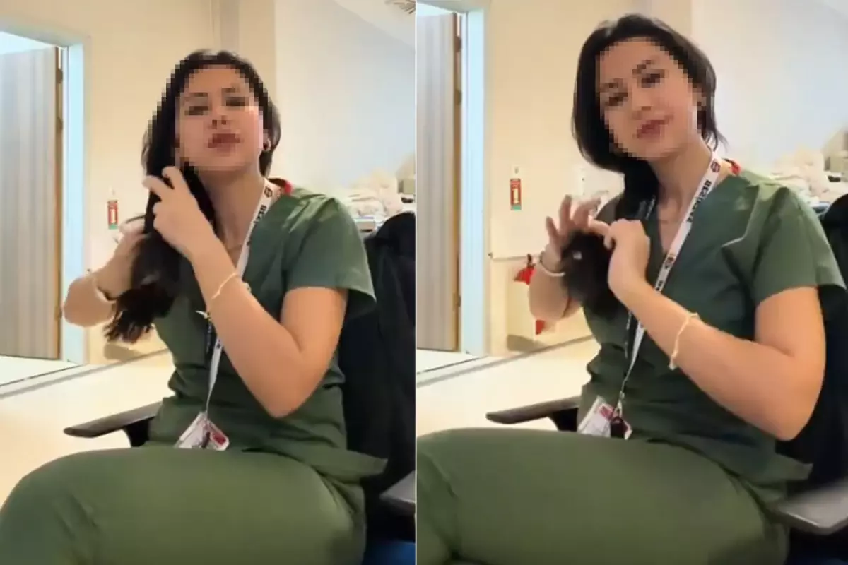 DEM Parti'nin saç örme akımına katılan hemşire