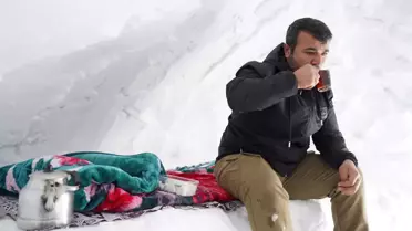 Şırnak’ta Kardan Barınak: Gürültüden Kaçan Operatörün Dağ Kaşifi