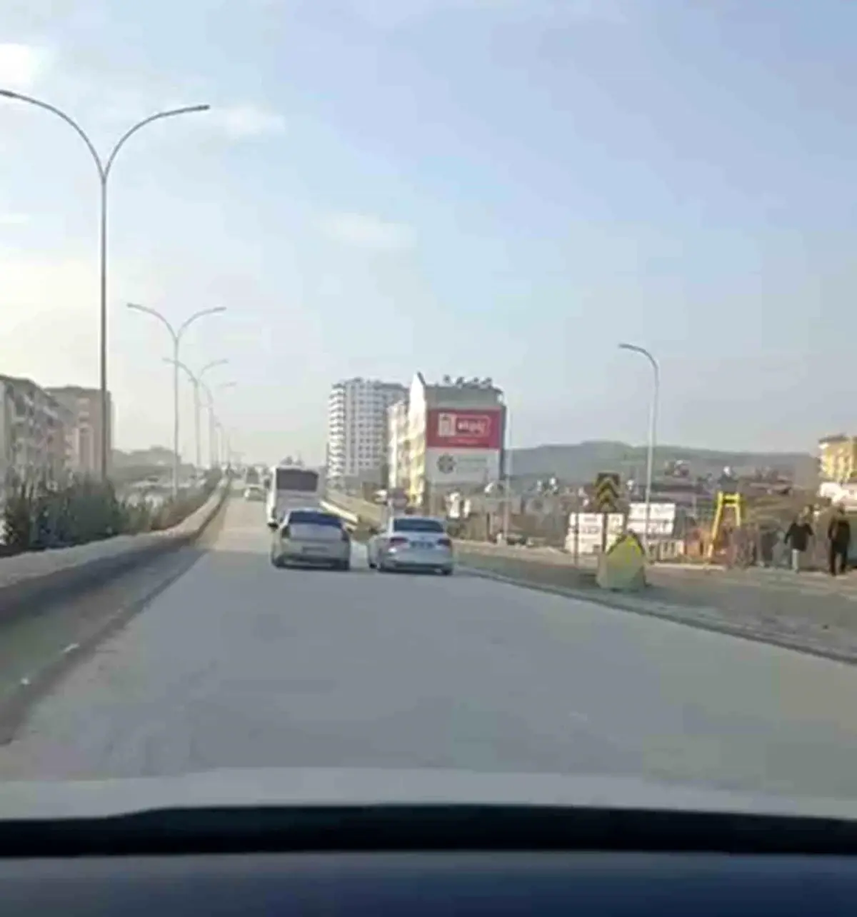 Hatay’da tehlikeli sollama anı