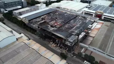 Nilüfer'deki Kimyasal Kaplama Fabrikasında Şiddetli Yangın