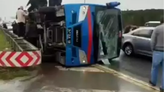 Kağıthane'de Cezaevi Nakil Aracı Devrildi: 19 Yaralı, 2 Jandarma Ağır Yaralı