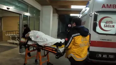 Karaman’da Pencere Kazası: Düşen Adam Hastaneye Kaldırıldı