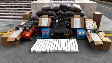 Mersin Jandarması Kaçak Tütün ve Makaron Operasyonu Gerçekleştirdi