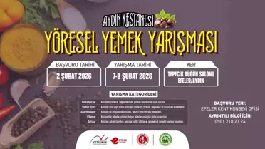 Aydın’da Kestane Şöleni: Yöresel Yemek Yarışmasıyla Lezzetler Yarışıyor