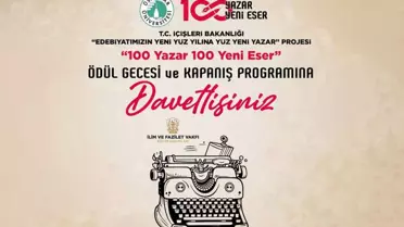 “100 Yazar 100 Yeni Eser” Projesi 6 Şubat’ta İstanbul’da Ödül Gecesiyle Kutlanıyor
