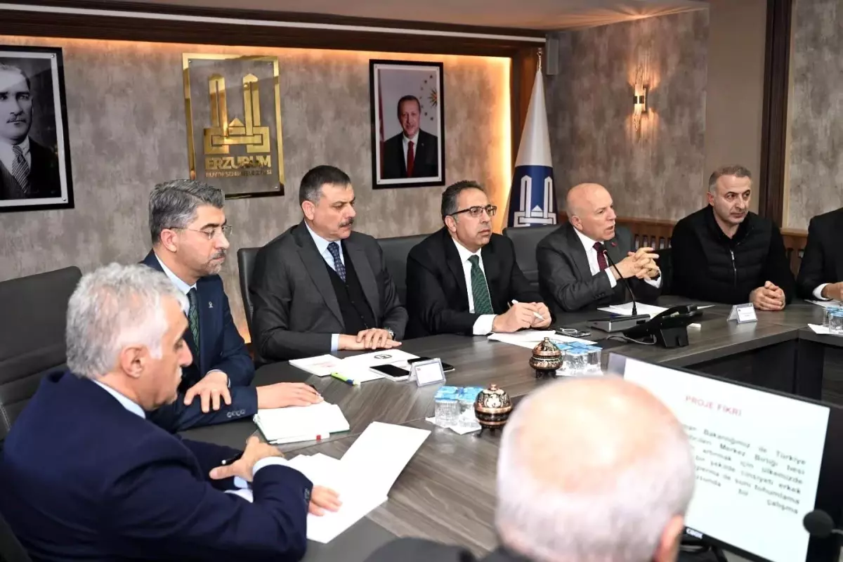 Erzurum Büyükşehir Belediyesi toplantısında pilot proje tanıtımı