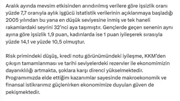 İstihdam ve Yatırımlarda Yükseliş Beklentisi: Cevdet Yılmaz'dan Açıklama