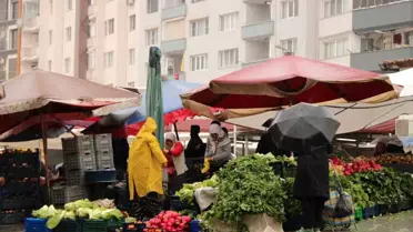 Muğla’da sağanak yağış ve pazar atmosferi