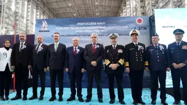 Portekiz Donanması'na Ait Yeni Gemi İstanbul'da Kızağa Koyuldu