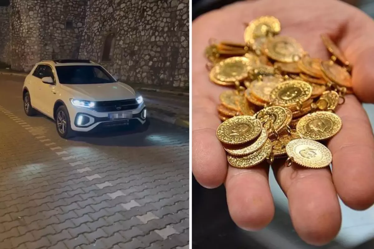 Altın satıp araba alan vatandaşın fotoğrafı