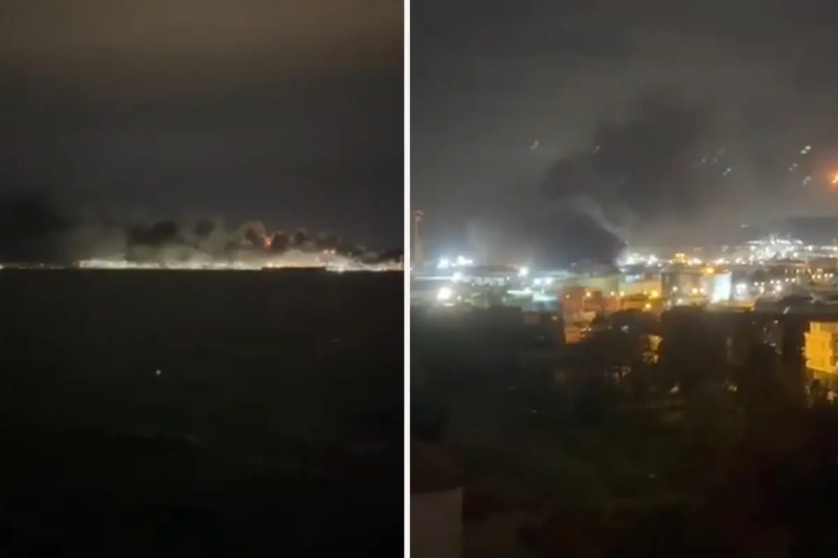 İzmit Tüpraş rafinerisi patlama sonrası dumanlar