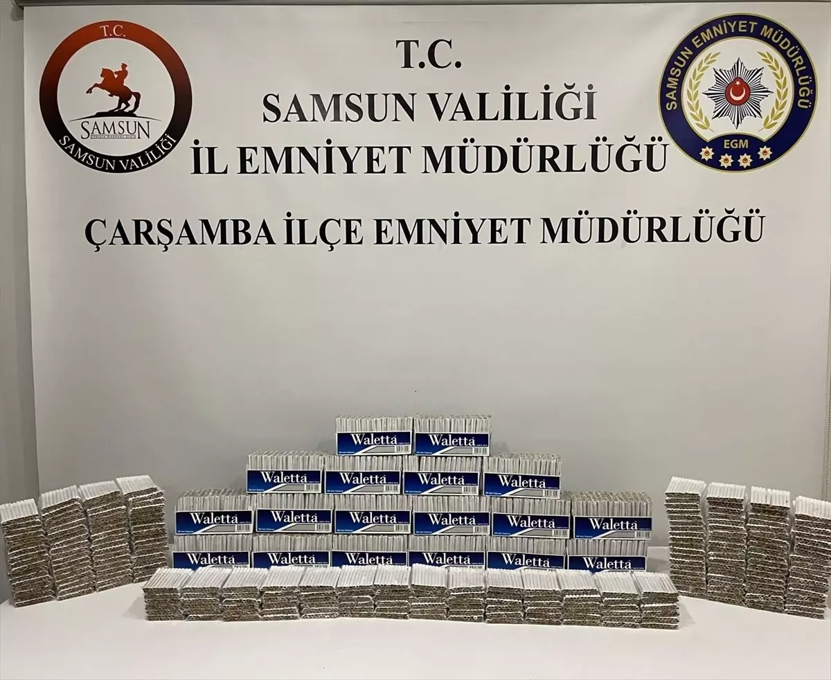 Samsun'da Gümrük Operasyonu: 10 Bin Makaron Ele Geçirildi