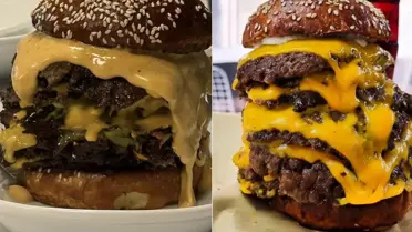 Sarıyer'de Katmanlı Hamburger Şöleni: 8 Katlı Burger ve 258 TL'lik Su