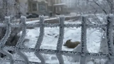 Buz sarkıtlarıyla kaplı yollar