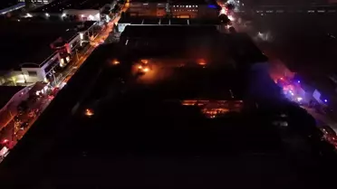 Nilüfer'deki Kimyasal Kaplama Fabrikasında Yangın Kontrol Altına Alındı