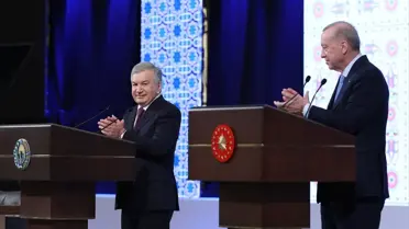 Emine Erdoğan ve Ziroat Mirziyoyeva, Ankara Palas'ta Dostluk Görüşmesi