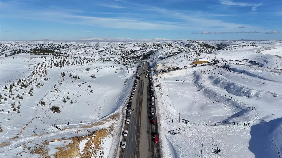 Sertavul Yaylası karla kaplı manzara