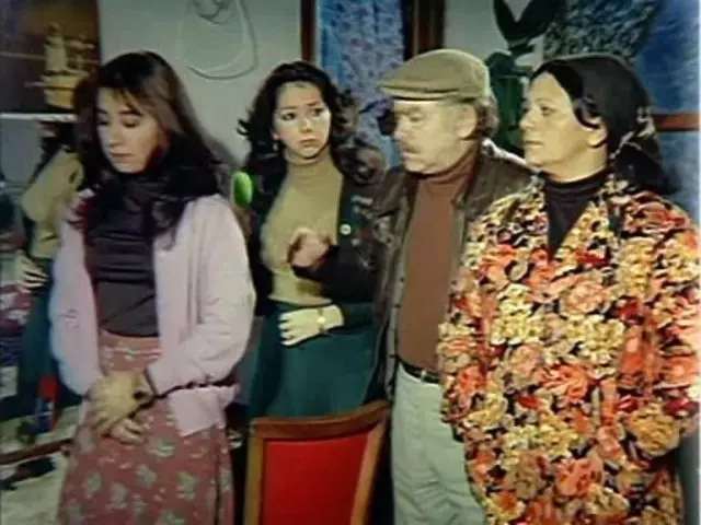 Saadet Gürses'in sinema setinden bir kare